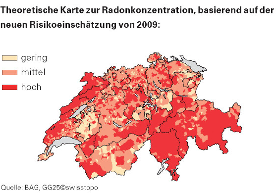 Radon-Karte 2009